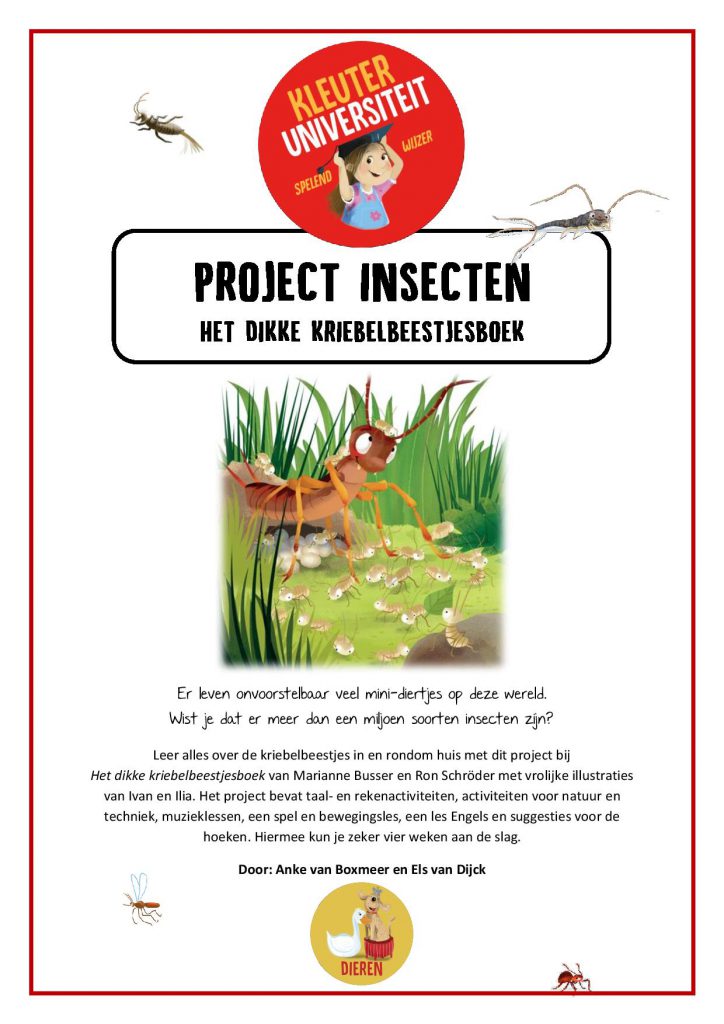 project insecten kriebelbeestjes kleuters